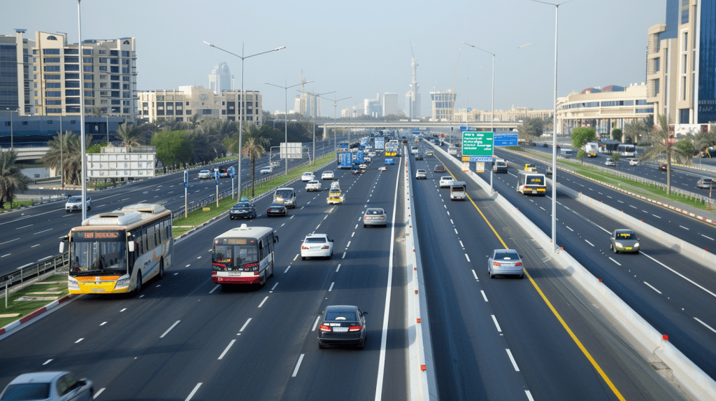The RTA of Dubai announces separate bus and taxi&nbsp;lanes.