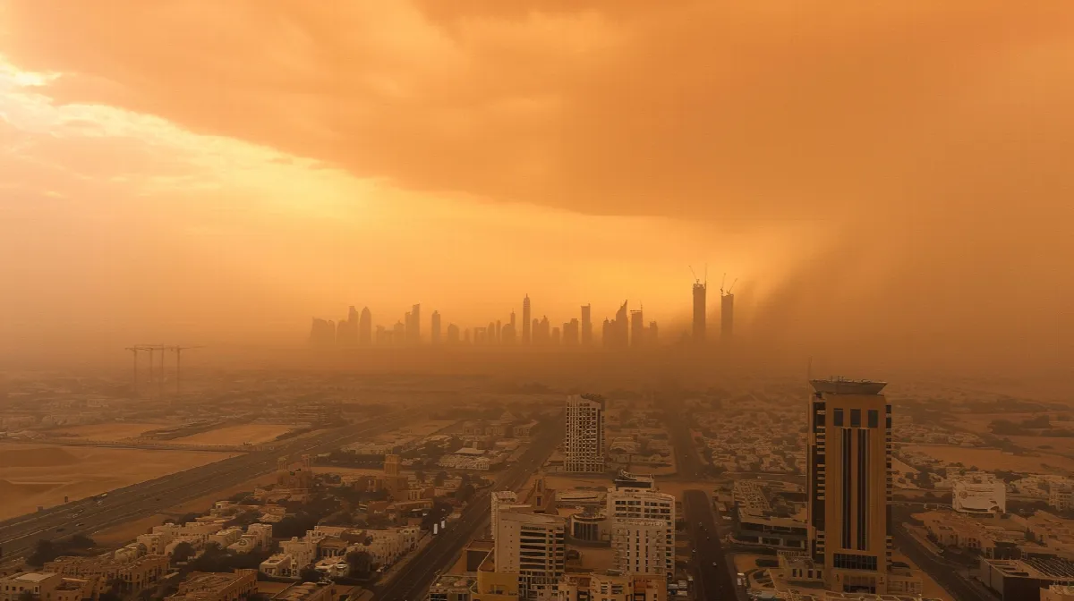 UAE Forecast: Dust and Partial Clouds with Potential Evening Rainfall