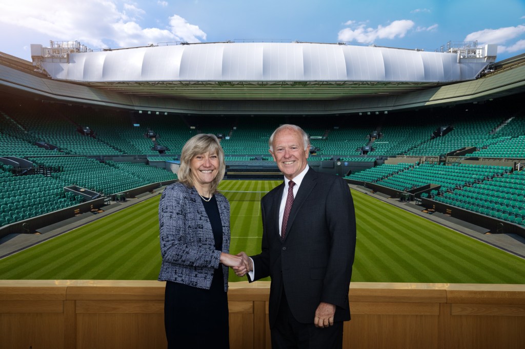 sir tim clark at wimbledon