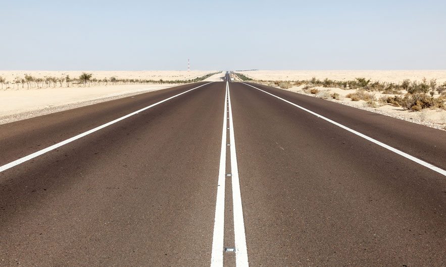 Road Dubai to Abu Dhabi