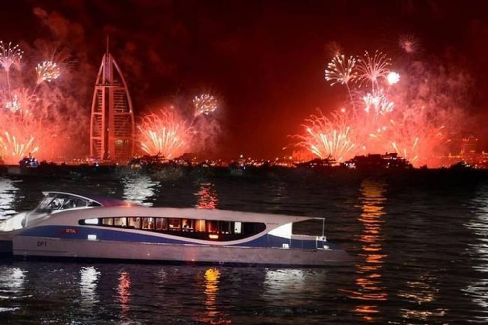 Dubai New Year 2025: Watch Fireworks from Ferry, Abra & Water Taxi |&nbsp;JobXDubai