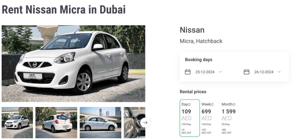 Yeti Car Rental