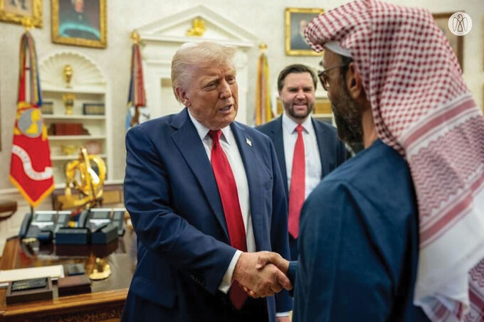 UAE Tahnoon bin Zayed and President Donald Trump