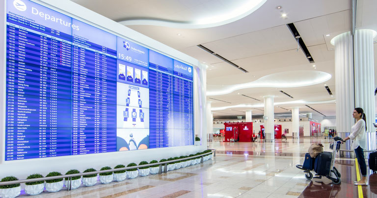 Dubai Airport Information Screen