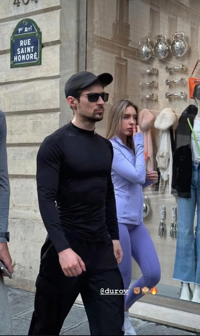 pavel durov with girlfriend in paris