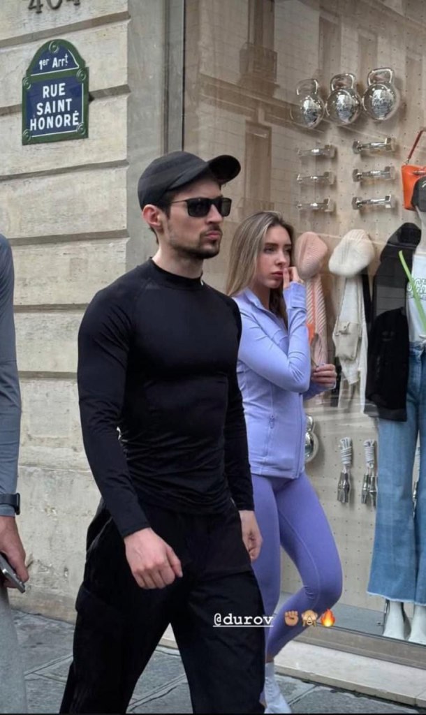pavel durov with girlfriend in paris