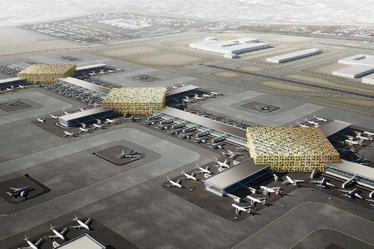 Al Maktoum International Airport terminal construction