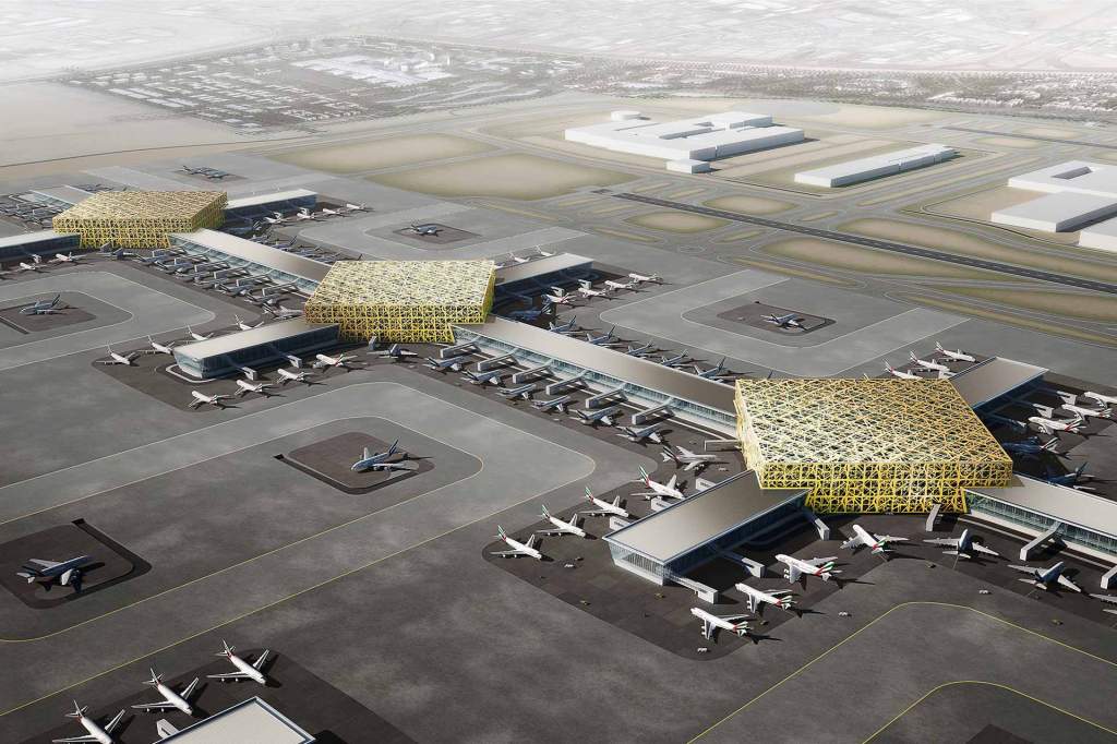 Al Maktoum International Airport terminal construction