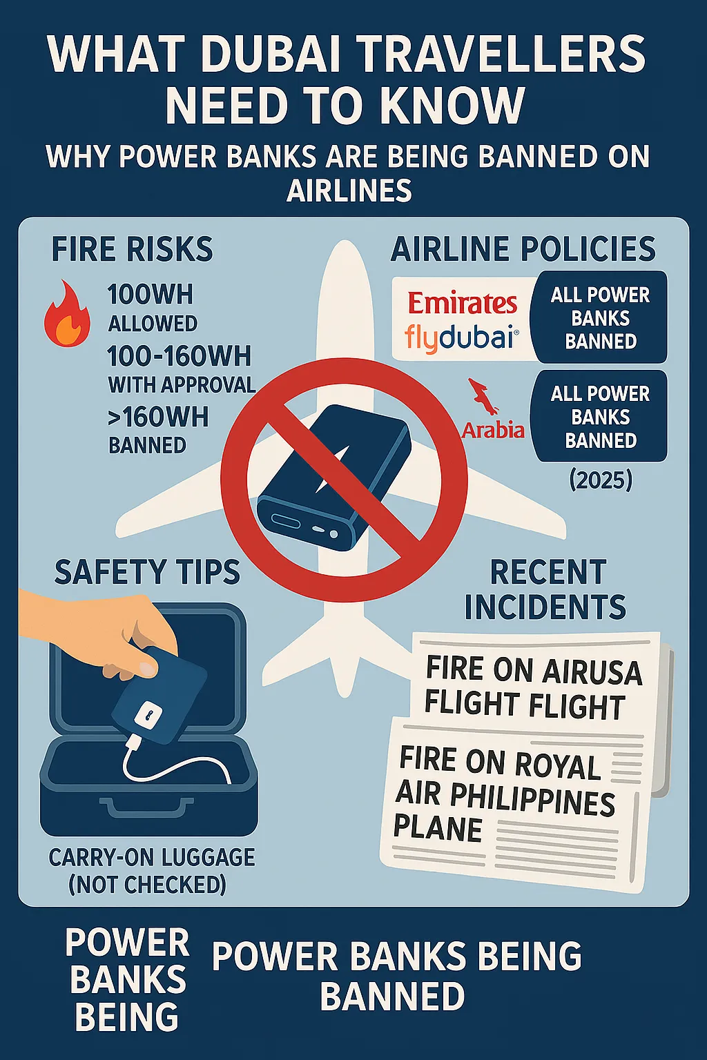why power banks are being banned on airlines