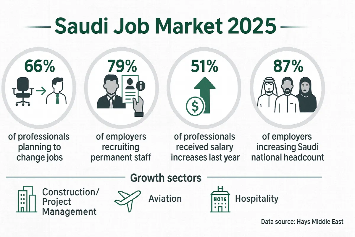 saudi job market 2025 illustration