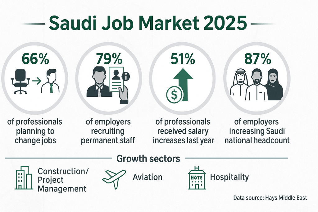 saudi job market 2025 illustration