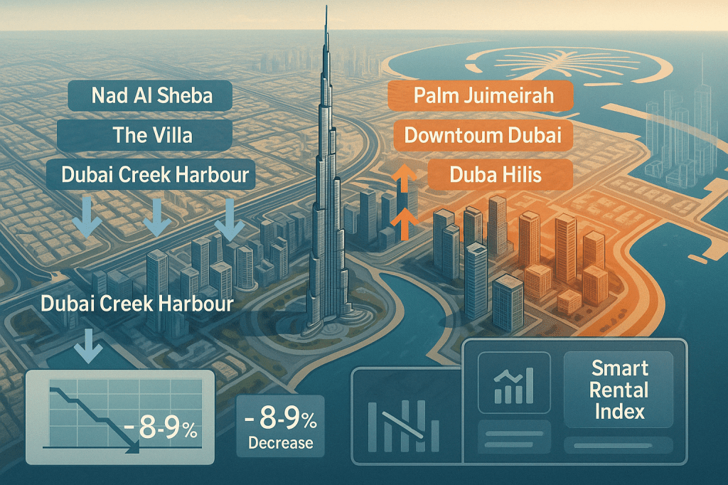 dubai rent trends illustration april 2025