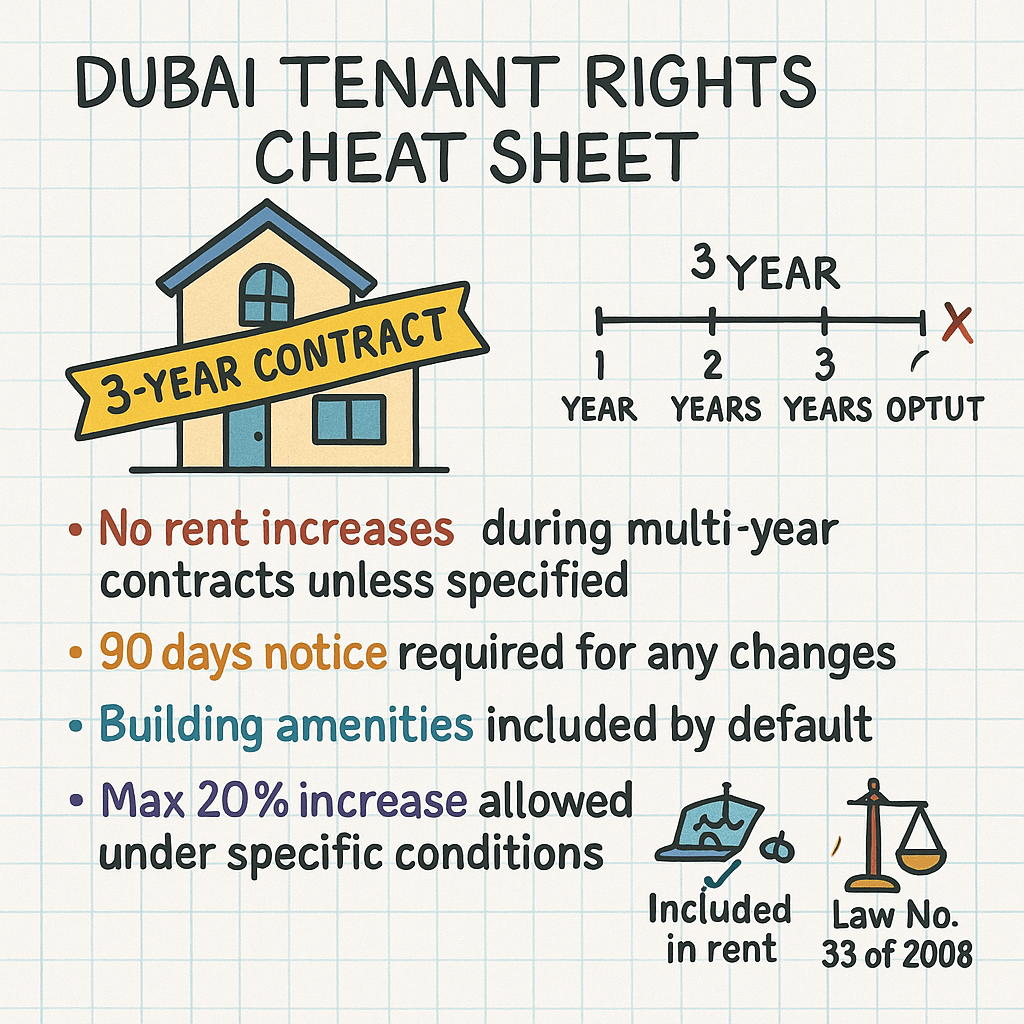 Dubai Tenant Rights Cheat Sheet