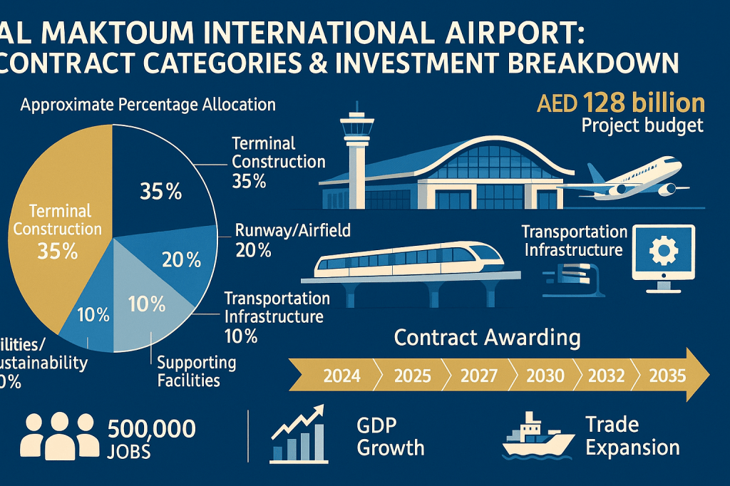 al maktoum international airport: contract categories & investment breakdown