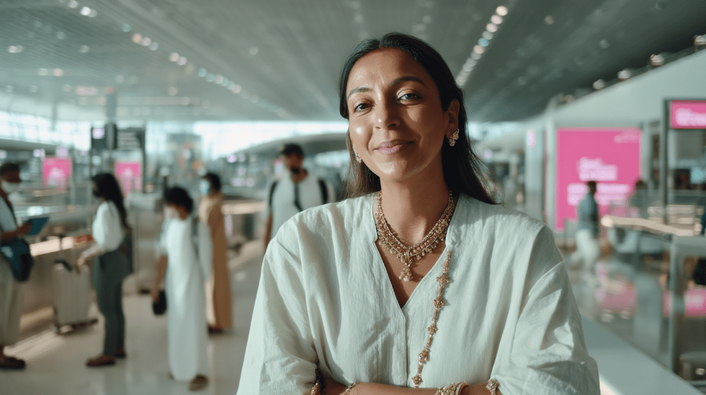 passenger with gold at indian airport