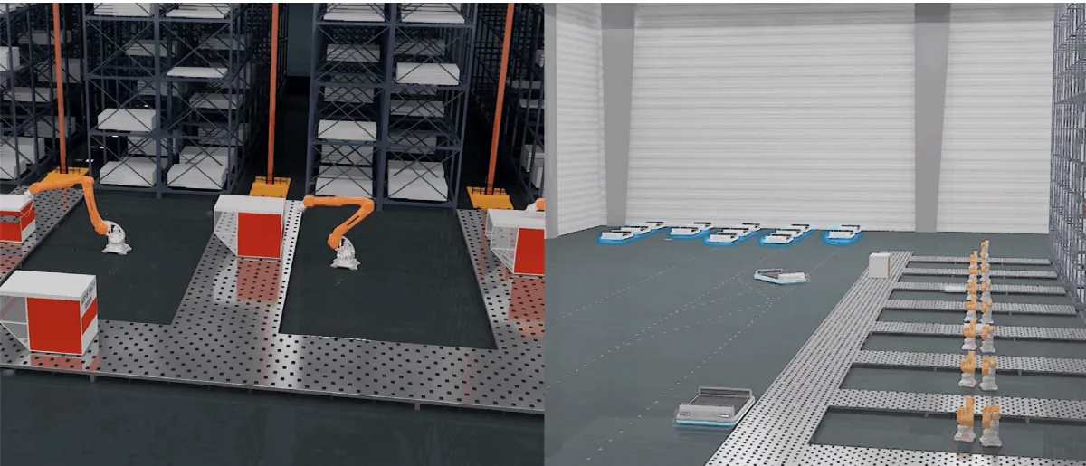 visual robotics arms for baggage handling in Al Maktoum International