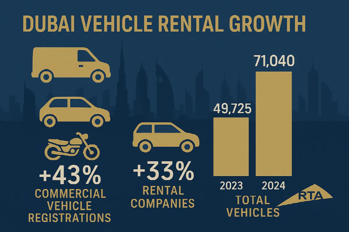 dubai vehicle rental growth numbers- illustration jobxdubai