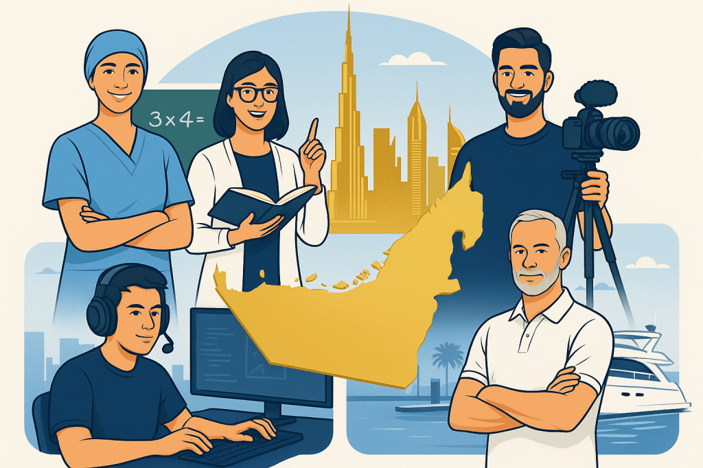 UAE Golden Visa 5 new categories - nurses, teachers, creators, gamers, yacht owners