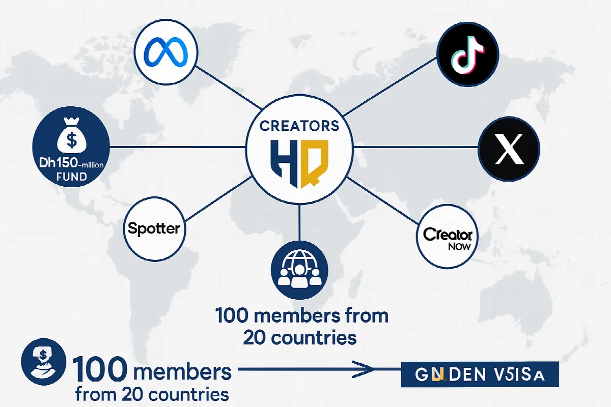 Creators HQ partnership network with major tech platforms and investment fund