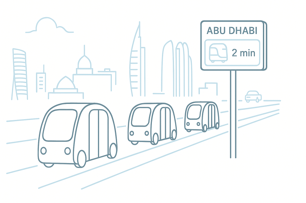 Autonomous public transportation system in Aion Sentia's AI-driven infrastructure