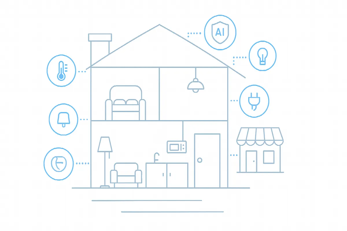 Smart home integration with AI systems in Aion Sentia cognitive city