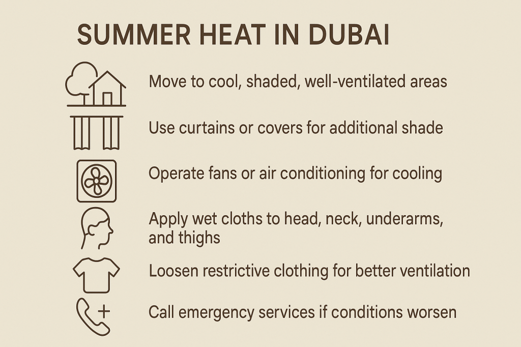 summer heat in dubai guide illustration of what to do
