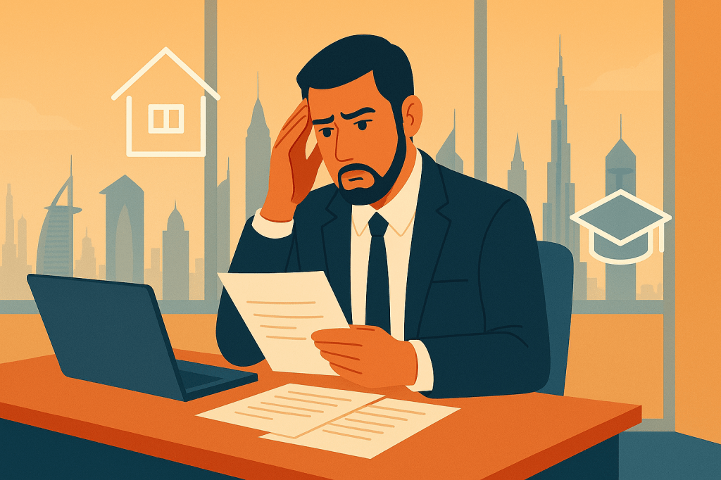UAE office worker concerned about rising living costs affecting job satisfaction