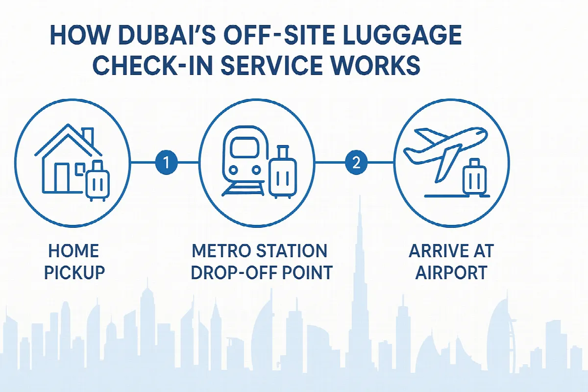 how dubai's off-site luggage check in service works