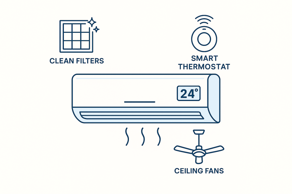 DEWA recommended air conditioning settings and energy-saving features for UAE summer
PlacementPlacement