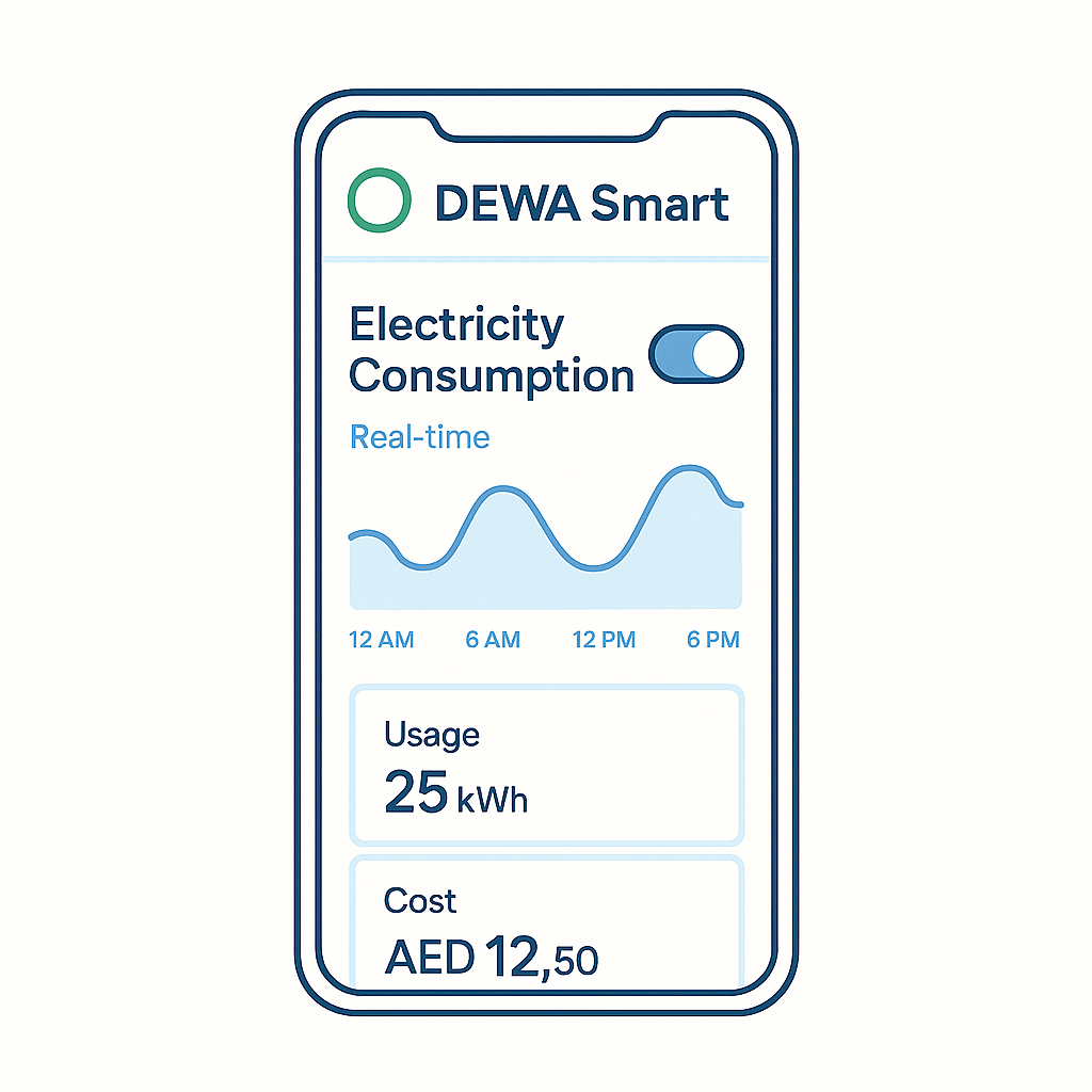DEWA Smart Living app features for monitoring and reducing electricity consumption in UAE
Placement