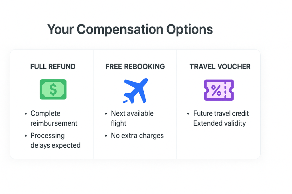 Three airline compensation options for cancelled flights during Middle East conflict