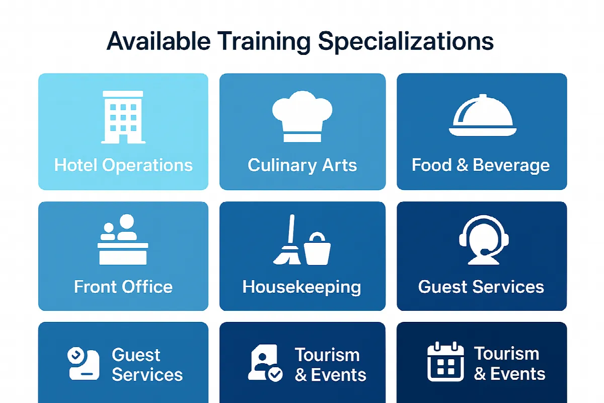 Seven hospitality training areas available in UAE Summer Camp 2025