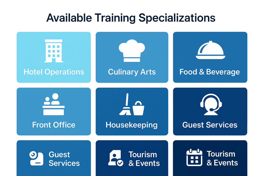 Seven hospitality training areas available in UAE Summer Camp 2025