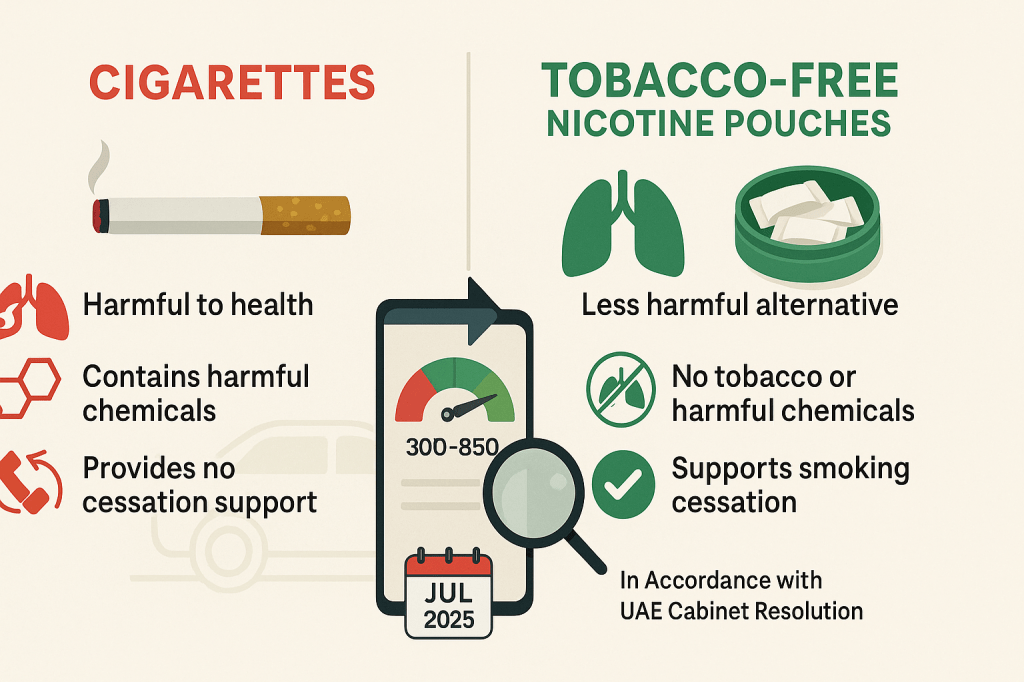 Health comparison between traditional smoking and tobacco-free nicotine alternatives