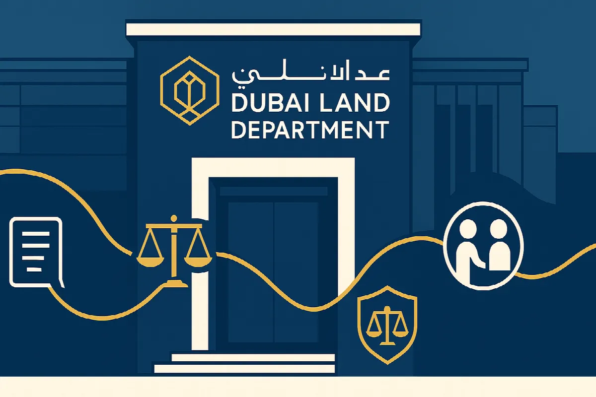 Dubai Land Department dispute resolution process illustration