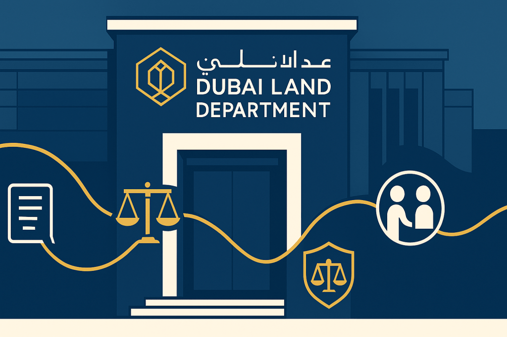 Dubai Land Department dispute resolution process illustration