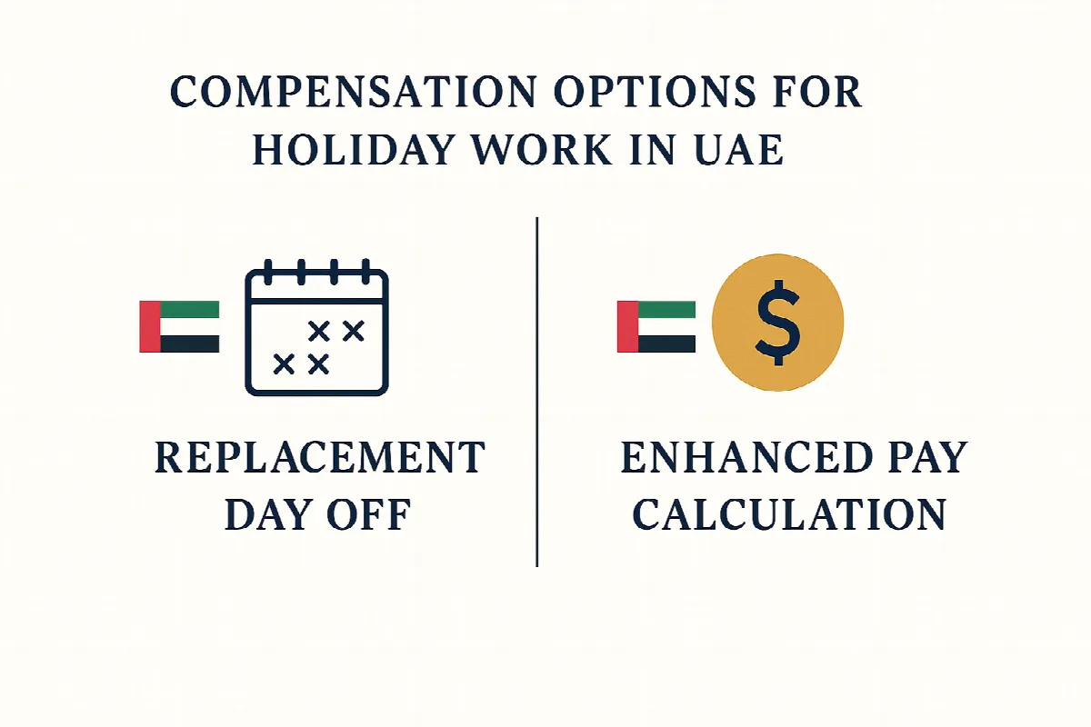 UAE labour law compensation options for working during public holidays