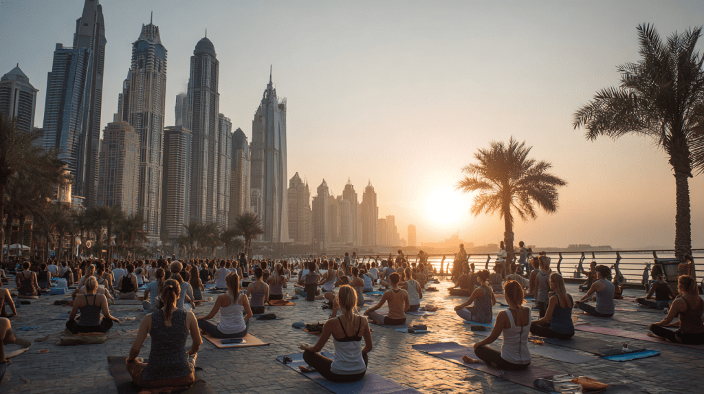 group yoga sessions in dubai