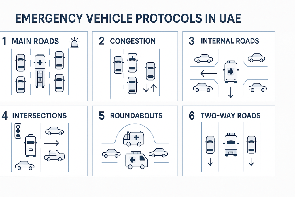 Six essential guidelines for giving way to emergency vehicles in UAE