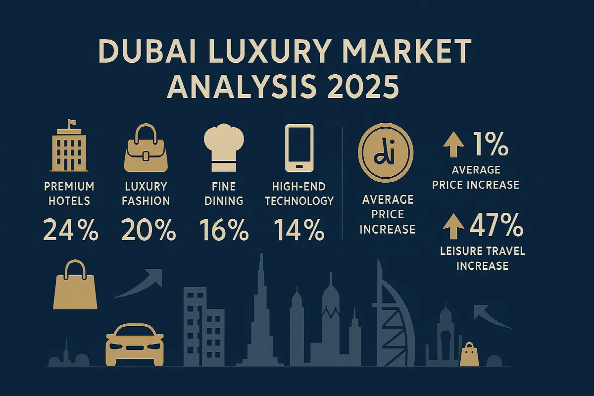 Dubai luxury spending categories and market performance breakdown