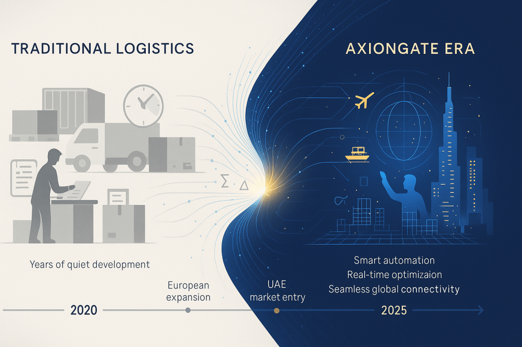 Industry executives evaluating Axiongate's logistics intelligence technology
