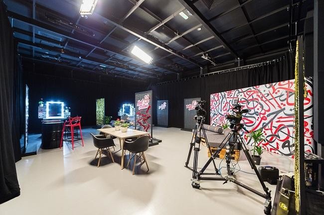 Modern YouTube Academy training facility in UAE with diverse creators learning content production