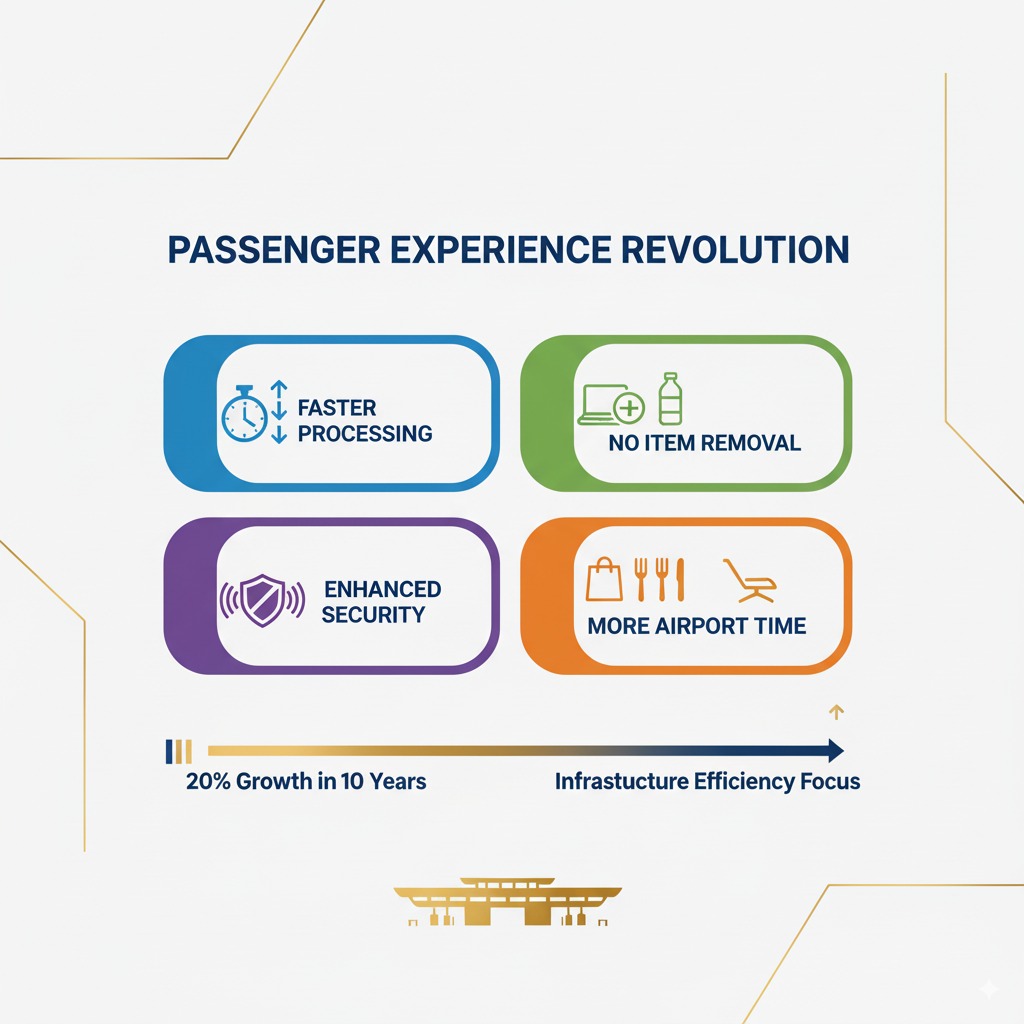 Benefits of Dubai Airport's new security technology for passenger experience and efficiency