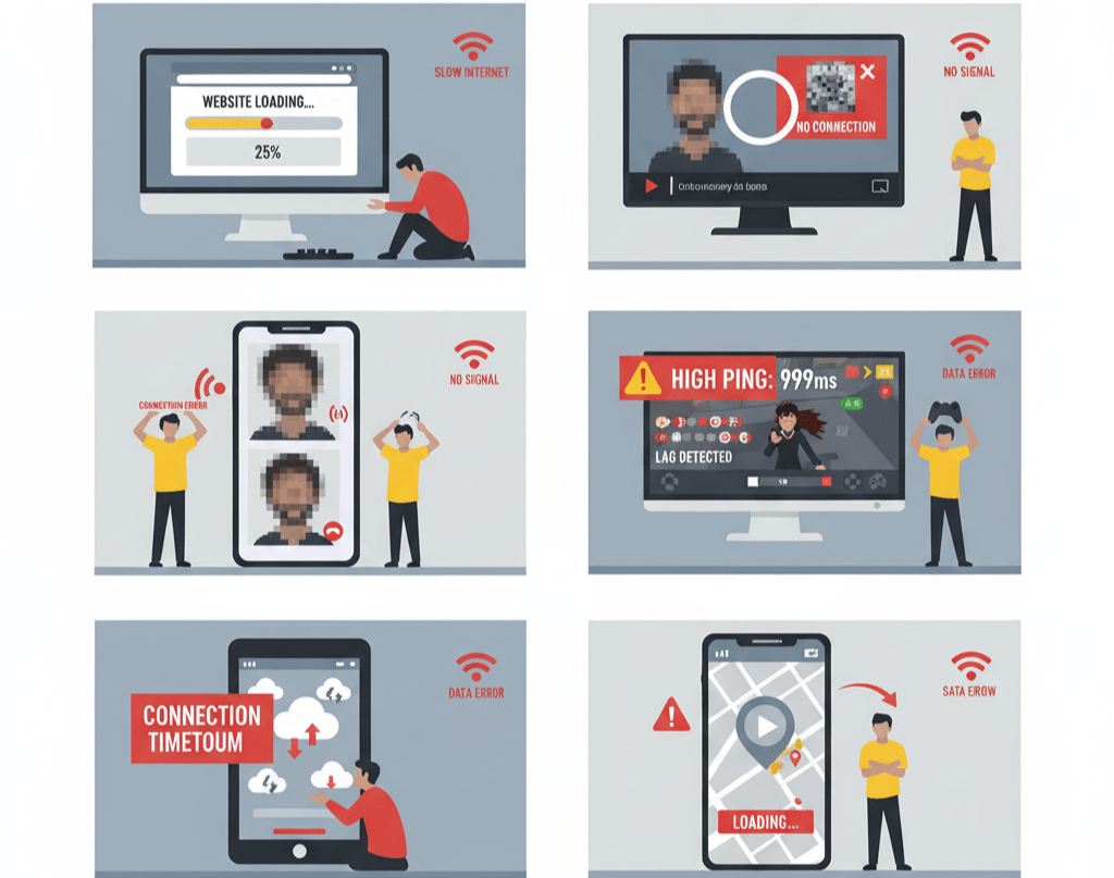 UAE internet users experiencing various connectivity problems and slowdowns