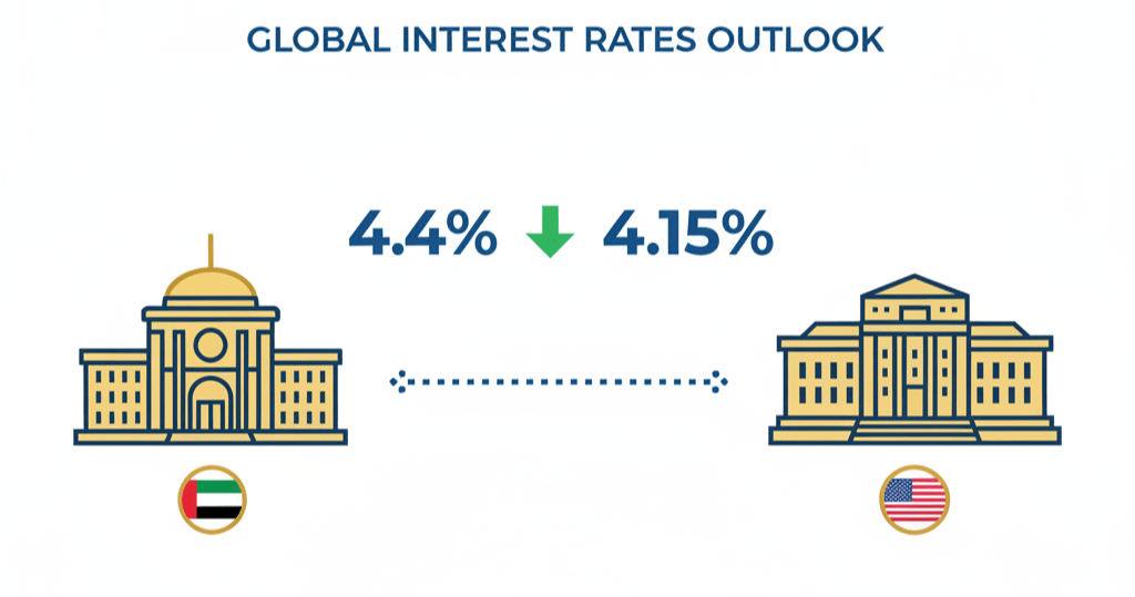 UAE Central Bank follows Federal Reserve rate cuts infographic