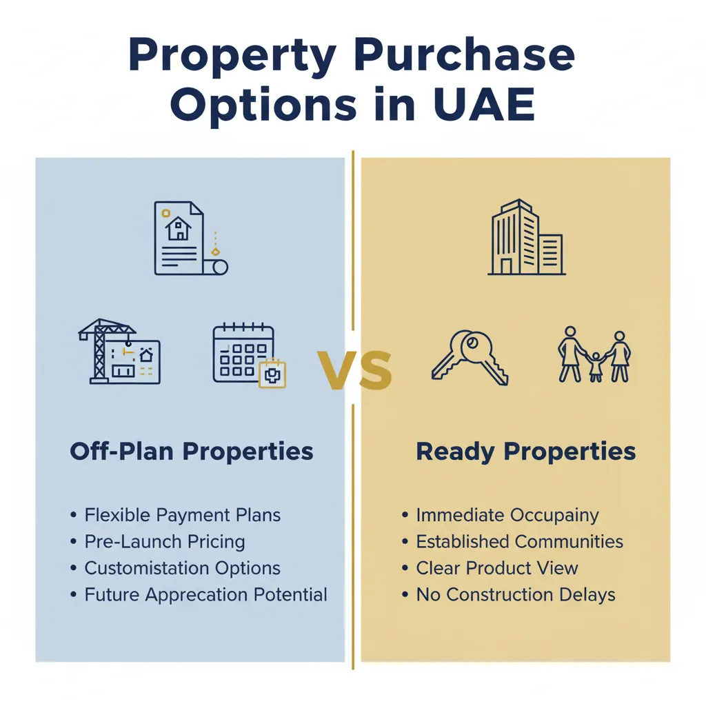 Off-plan versus ready properties comparison for UAE buyers