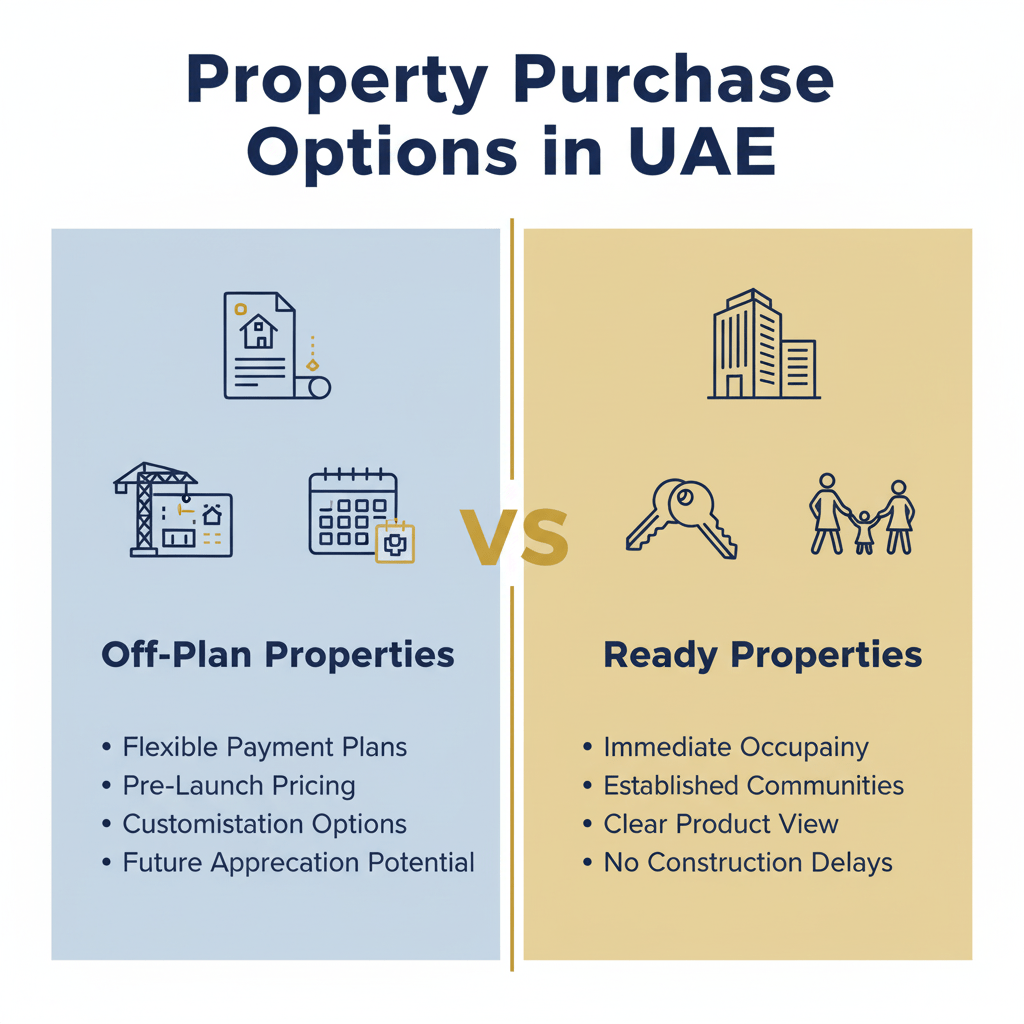 Off-plan versus ready properties comparison for UAE buyers