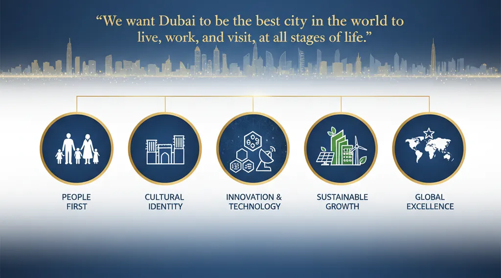 Sheikh Mohammed's five-pillar vision for Dubai as the world's best city to live in