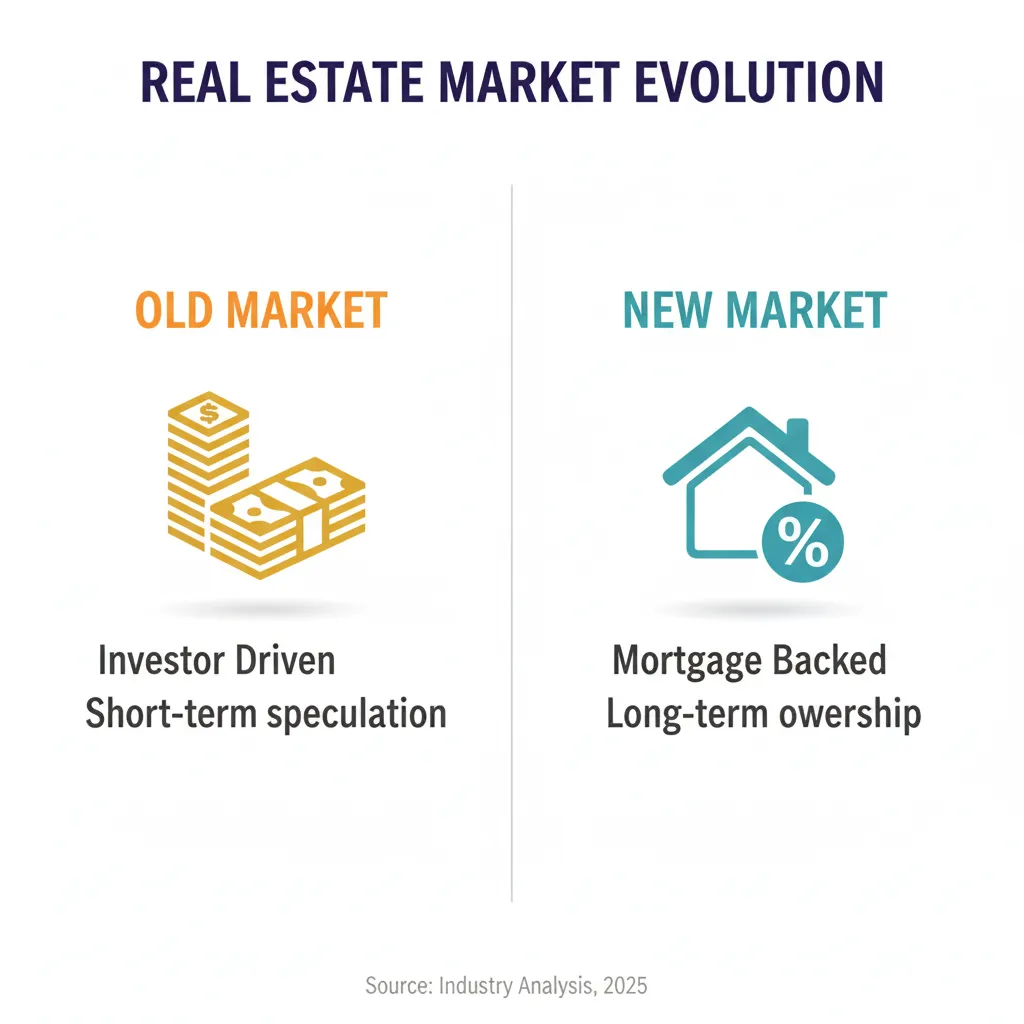 Comparison showing RAK market shift from investor-driven to mortgage-backed homeownership