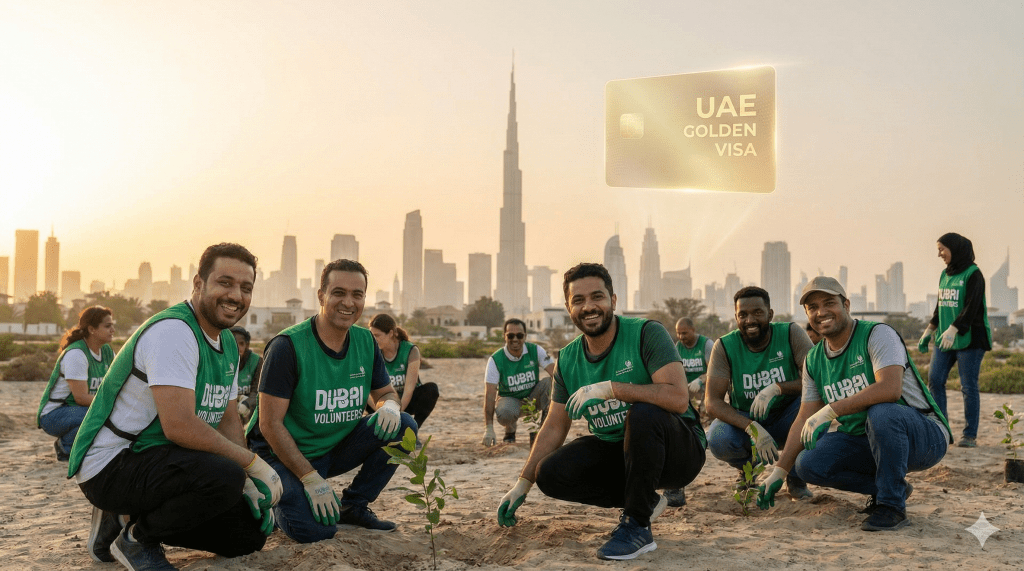 Did you know volunteering can lead to a 10-year residency? Discover the top 7 UAE volunteering platforms and the official eligibility rules for the Golden Visa.